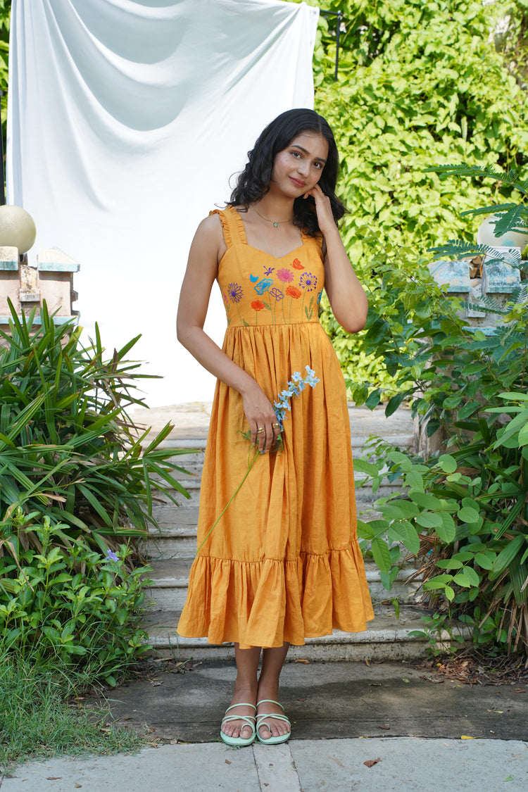 Sunlit Blossom Dress